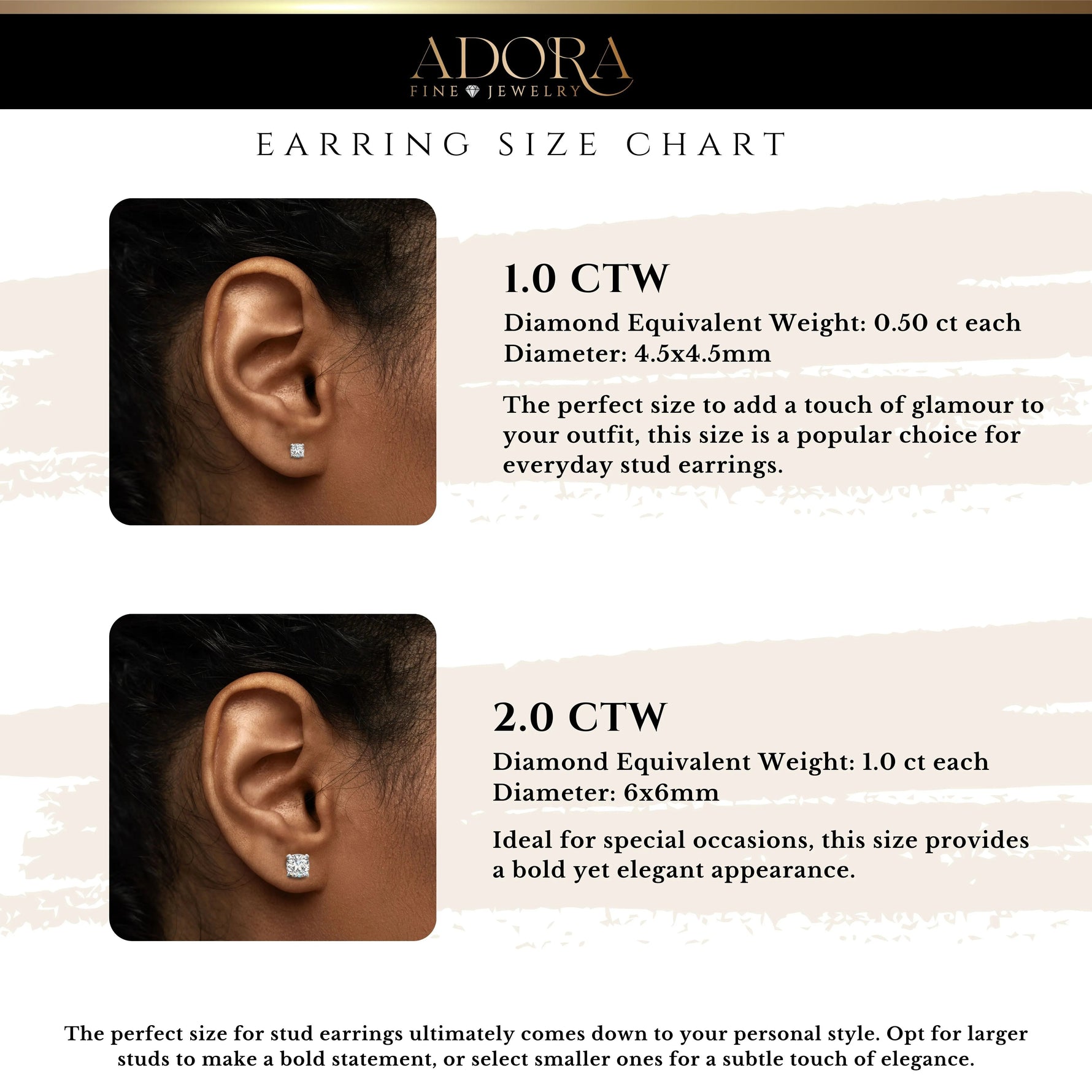 14K Solid Gold Lab Grown Moissanite Cushion Stud Earrings Adora Fine Jewelry