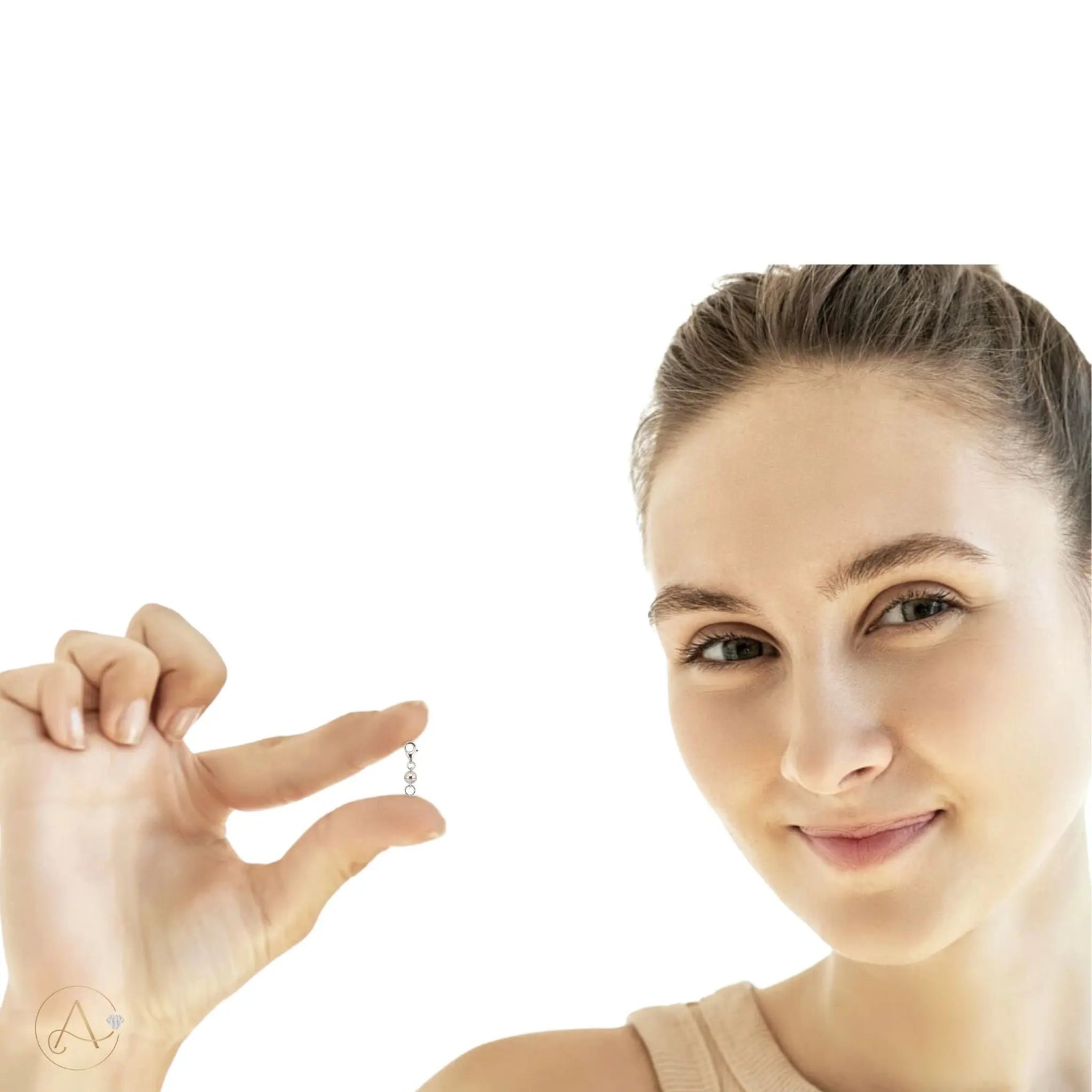 New Launched! Yellow Gold Plated or Sterling Silver Magnetic Clasp with Lobster Clasp | 0.62 inch | 1 CLASP ONLY Adora Fine Jewelry