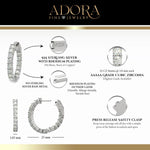 Inside-Outside Round 25mm Medium Hoop Earrings | 3.0mm Adora Fine Jewelry