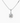 14K White Gold Moissanite Round Cut Pendant | Claw Prong | 7.0mm | 1.25 CTW | Pendant Only