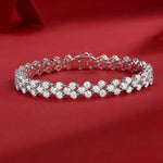 3mm 9 CTW Moissanite Tennis Bracelet - 14K Yellow Gold Plated over 925 Sterling Silver Adora Fine Jewelry
