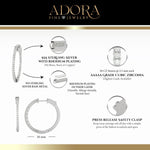 Inside-Outside Round 30mm Medium Hoop Earrings | 2.5mm Adora Fine Jewelry