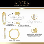 Inside-Outside Round 30mm Medium Hoop Earrings | 2.5mm Adora Fine Jewelry