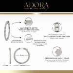Inside-Outside Round 33mm Medium Hoop Earrings | 1.7mm Adora Fine Jewelry