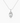 14K White Gold Moissanite Oval Shape Half Bezel Pendant | 9x7mm | 2.0 CTW | Pendant Only