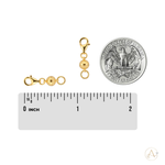 New Launched! Yellow Gold Plated or Sterling Silver Magnetic Clasp with Lobster Clasp | 0.62 inch | 1 CLASP ONLY Adora Fine Jewelry