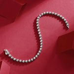 2mm 1.59 CTW Moissanite Tennis Bracelet - 14K Yellow Gold Plated over 925 Sterling Silver Adora Fine Jewelry