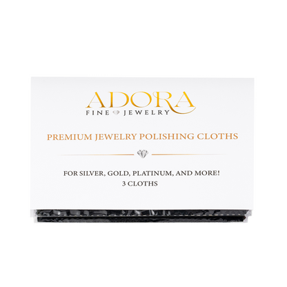 Premium Polishing Cloths | Set of 3 - Adora Fine Jewelry