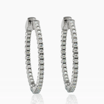 Inside-Outside Round 33mm Medium Hoop Earrings | 1.7mm Adora Fine Jewelry