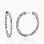 Inside-Outside Round 33mm Medium Hoop Earrings | 1.7mm Adora Fine Jewelry