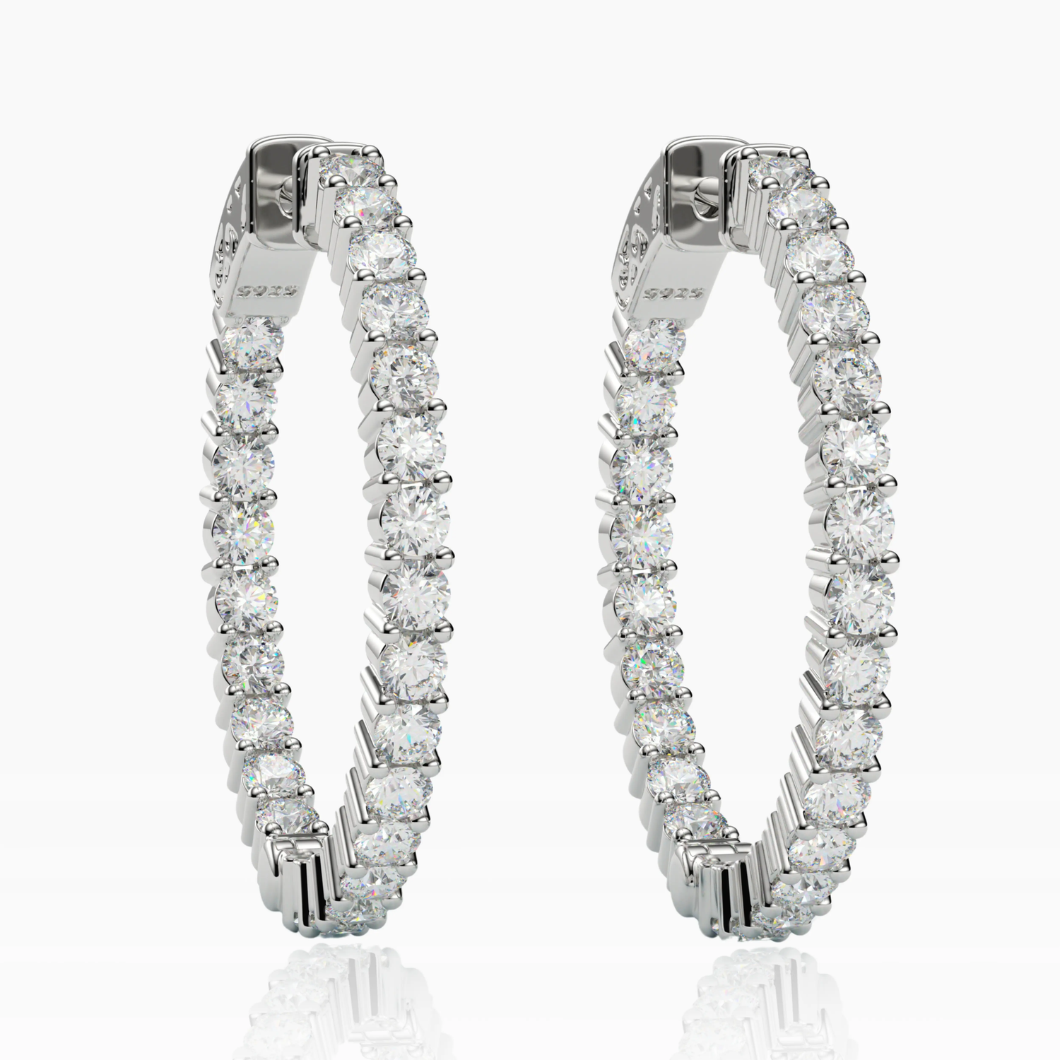Inside-Outside Round 30mm Medium Hoop Earrings | 2.5mm Adora Fine Jewelry