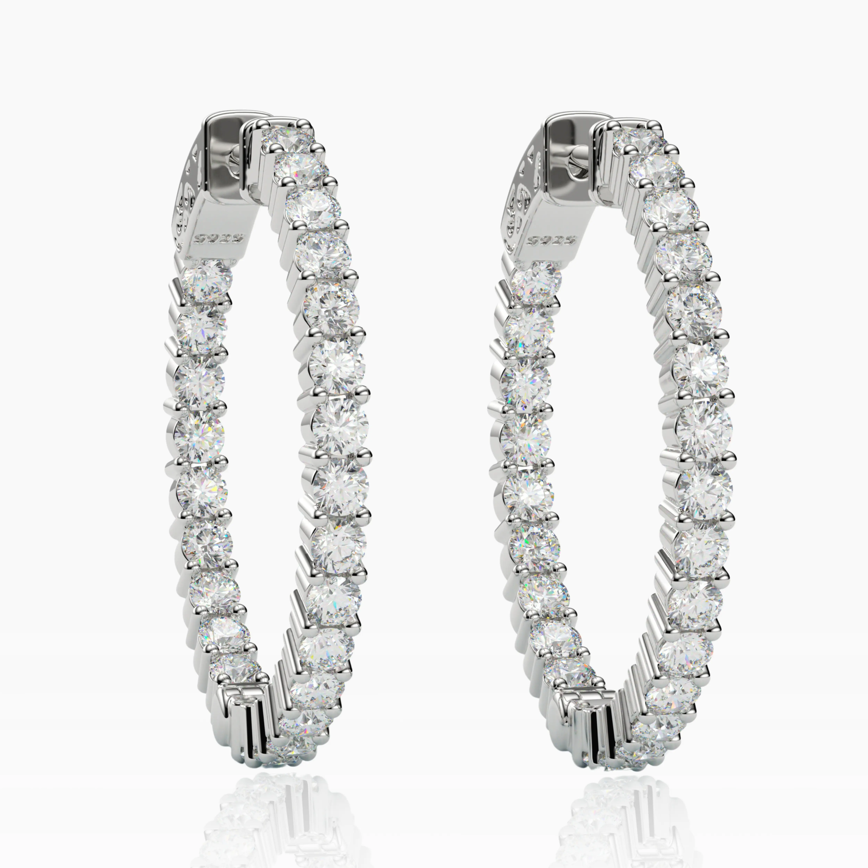 Inside-Outside Round 30mm Medium Hoop Earrings | 2.5mm Adora Fine Jewelry