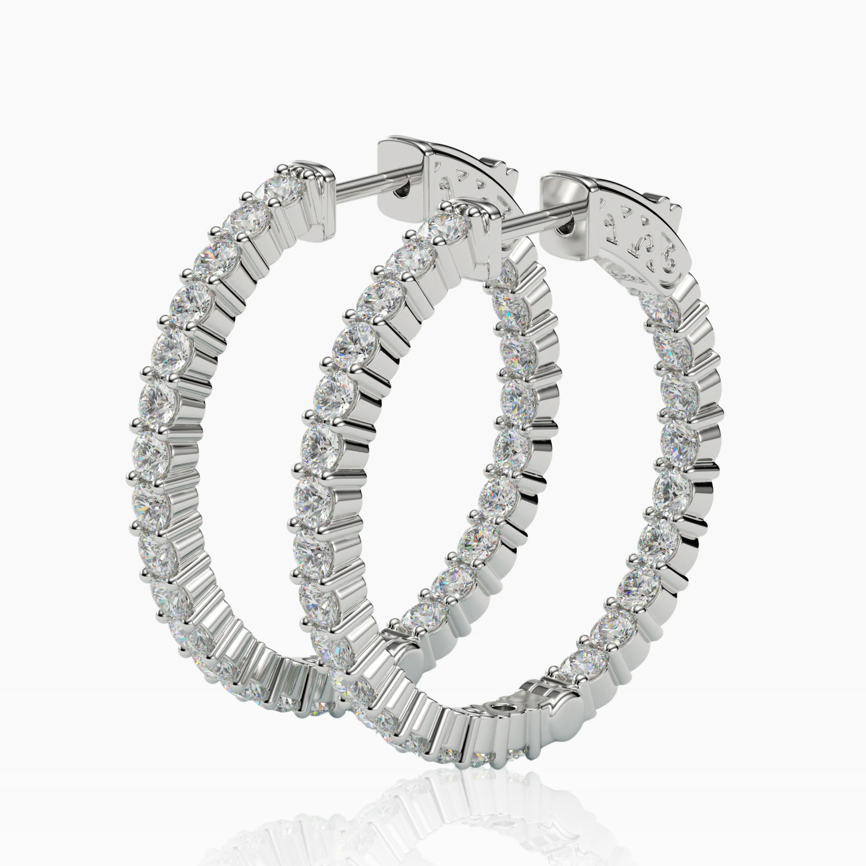 Inside-Outside Round 30mm Medium Hoop Earrings | 2.5mm Adora Fine Jewelry