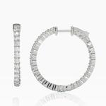 Inside-Outside Round 30mm Medium Hoop Earrings | 2.5mm Adora Fine Jewelry