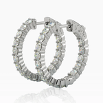 Inside-Outside Round 25mm Medium Hoop Earrings | 3.0mm Adora Fine Jewelry
