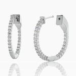 Inside-Outside Round 24mm Small Hoop Earrings | 1.75mm Adora Fine Jewelry