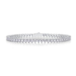 2mm 2.34 CTW Moissanite Tennis Bracelet - 14K Yellow Gold Plated over 925 Sterling Silver Adora Fine Jewelry