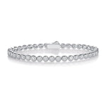 2mm 1.59 CTW Moissanite Tennis Bracelet - 14K Yellow Gold Plated over 925 Sterling Silver Adora Fine Jewelry