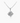 14K White Gold Moissanite Cushion Cut Pendant | Diamond Shaped | 8x8mm | 2.5 CTW | Pendant Only