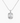 14K White Gold Moissanite Emerald Cut Bezel Pendant | 1.10 or 4.0 CTW | Pendant Only