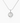 14K White Gold Moissanite Round Cut Bezel Pendant | 1.0 CTW or 2.0 CTW | Pendant Only