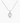 14K White Gold Moissanite Round Cut Half Bezel Pendant | 2.0 CTW | Pendant Only