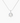 14K White Gold Moissanite Round Cut Pendant | 3-Prong | 0.75 or 2.0 CTW | Pendant Only