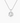 14K White Gold Moissanite Round Cut Pendant | 3-Prong | 0.75 or 2.0 CTW | Pendant Only