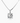 14K White Gold Moissanite Cushion Shape Pendant | 7x7mm | 2.0 CTW | Pendant Only