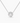 14K White Gold Moissanite Round Cut Bezel Slide Pendant | 6.5mm | 1.0 CTW | Pendant Only