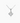 14K White Gold Moissanite Round Cut Pendant | U-Shape Setting | 7.0mm | 1.25 CTW | Pendant Only