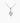 14K White Gold Moissanite Round Cut Pendant | 2-Prong | 7.0mm | 1.25 CTW | Pendant Only