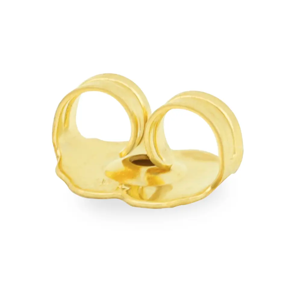 14K Solid Gold PushBack Friction Post Earring Back Replacements Adora Fine Jewelry