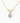 14K Yellow Gold Moissanite Round Cut Pendant | Rabbit Ear Bail | 0.75 or 2.0 CTW | Pendant Only