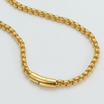 18K Gold 6mm Rolo Link Chain Necklace 