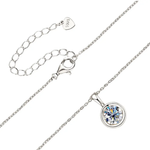 925 Sterling Silver Moissante Round Bezel Necklace | 8mm | 2 CTW Adora Fine Jewelry
