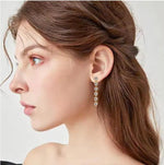 3mm 1.25 CTW 925 Sterling Silver Moissante Dangle Earring | Push Back Post Adora Fine Jewelry