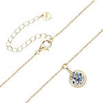 925 Sterling Silver Moissante Round Bezel Necklace | 8mm | 2 CTW Adora Fine Jewelry