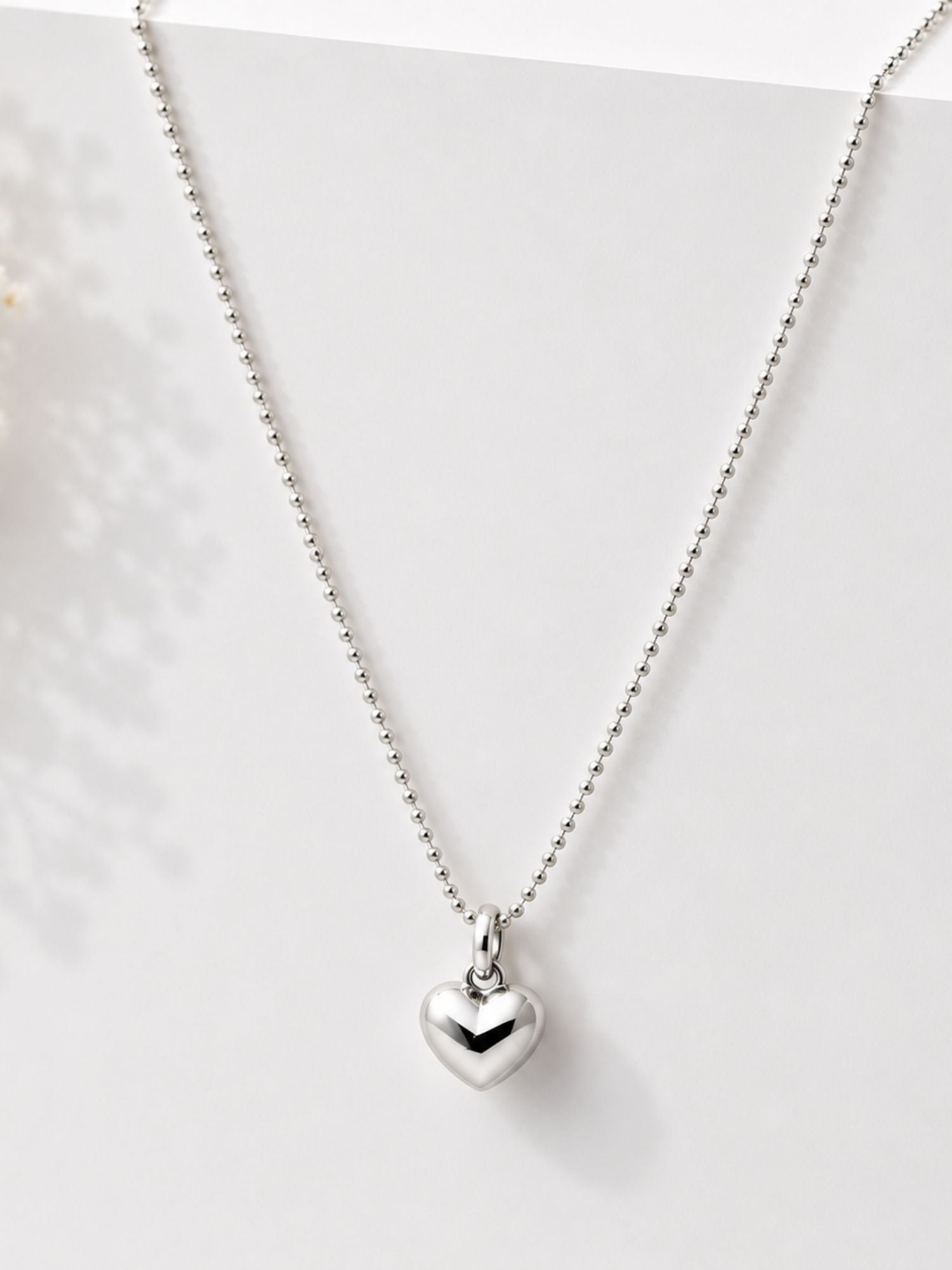 Puffy Heart Pendant Necklace