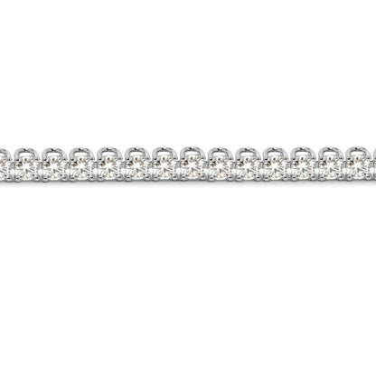 Scoop Link Tennis Bracelet | 4.0 mm | 4 Prong U-Shape Setting | 7.0 Inches | 925 Sterling Silver with Platinum Plating or 24K Gold Plating - Adora Fine Jewelry
