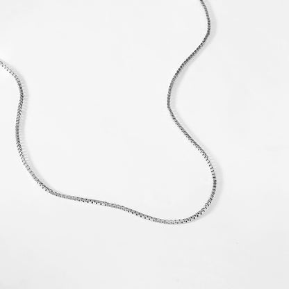 Adjustable Box Link Chain Necklace | Up To 24 Inch Length