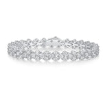 3mm 9 CTW Moissanite Tennis Bracelet - 14K Yellow Gold Plated over 925 Sterling Silver Adora Fine Jewelry