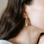 Inside-Outside Round 33mm Medium Hoop Earrings | 1.7mm Adora Fine Jewelry