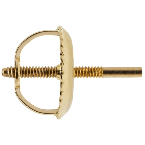 3 Pairs Brass Secure Screw on Earring Backs Replacement for